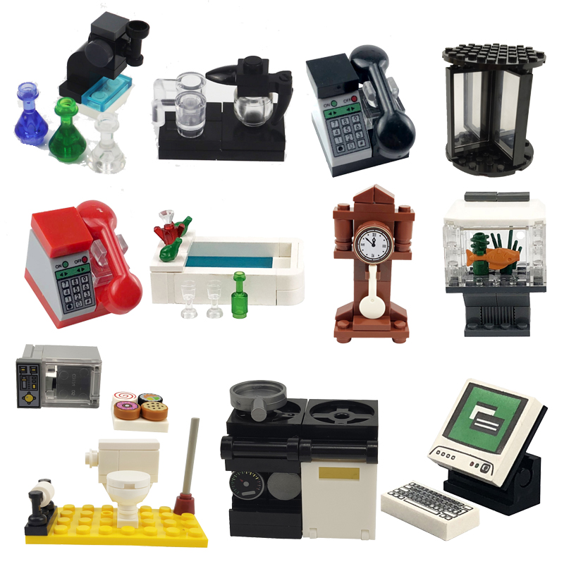 Moc Khối Lego Xếp Hình Trang Trí Bể Cá Sáng Tạo