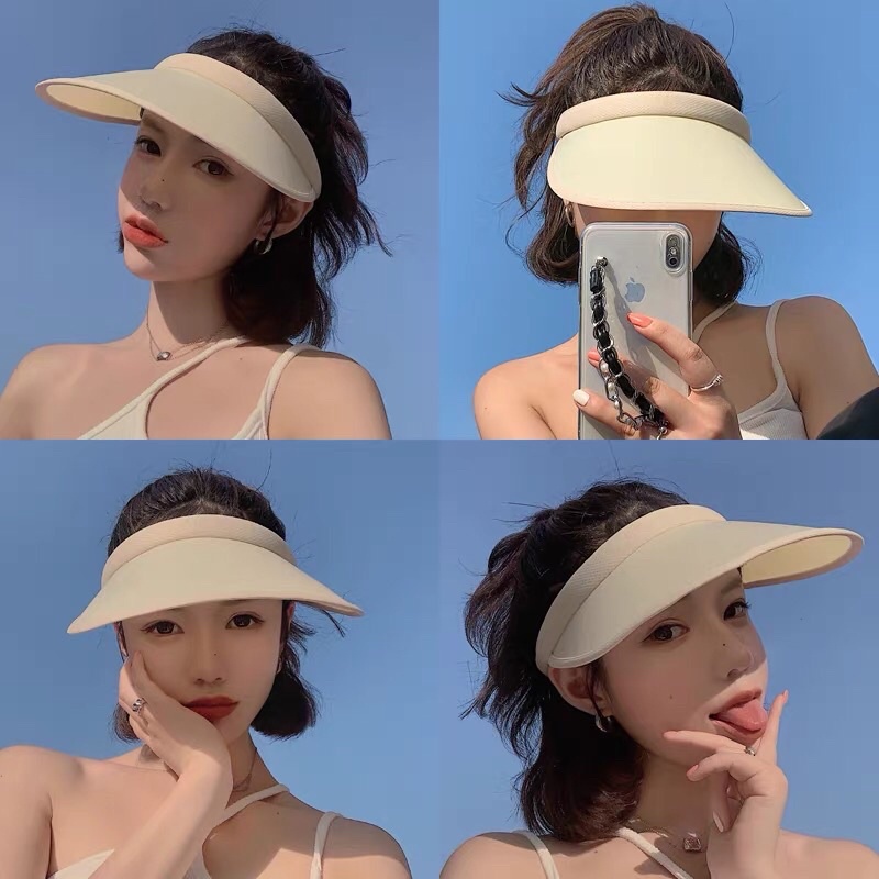 Mũ Rộng Vành Hở Chóp Chống Nắng, Chống Tia UV Phong Cách Thời Trang