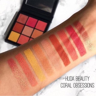 🦀 Bảng phấn mắt Huda Beauty Coral Obsessions Palette