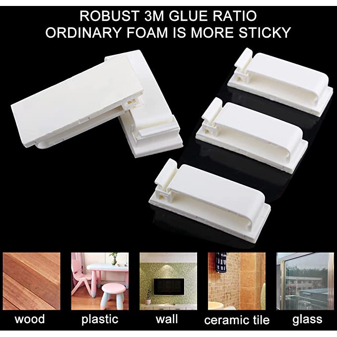 Set 10 kẹp giữ cố định dây cáp gắn tường đa năng tiện dụng