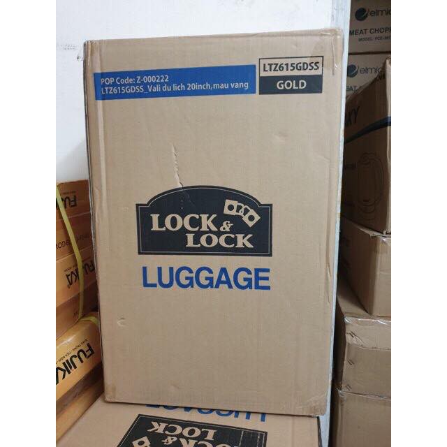 Vali du lịch xách tay có khóa số Lock&Lock  20inch - Gold