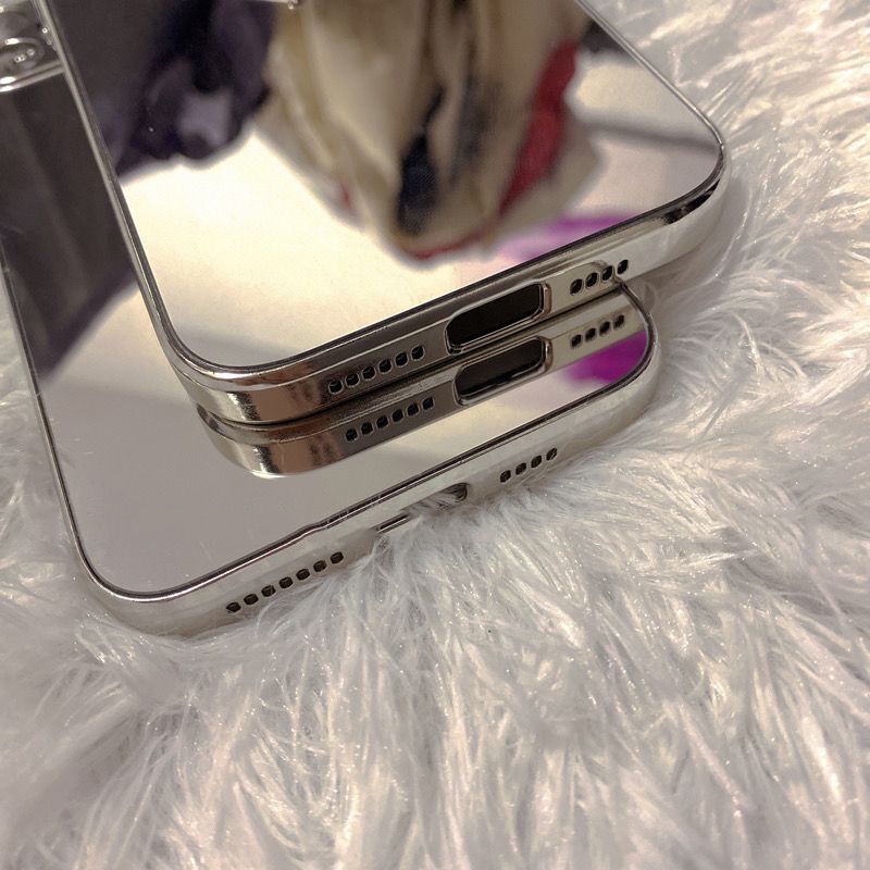 Ốp Điện Thoại Nhựa Tráng Gương In Logo Prada Sang Trọng Cho iPhone 12 13 11 14 pro max / xsmax / xr / x / xs max