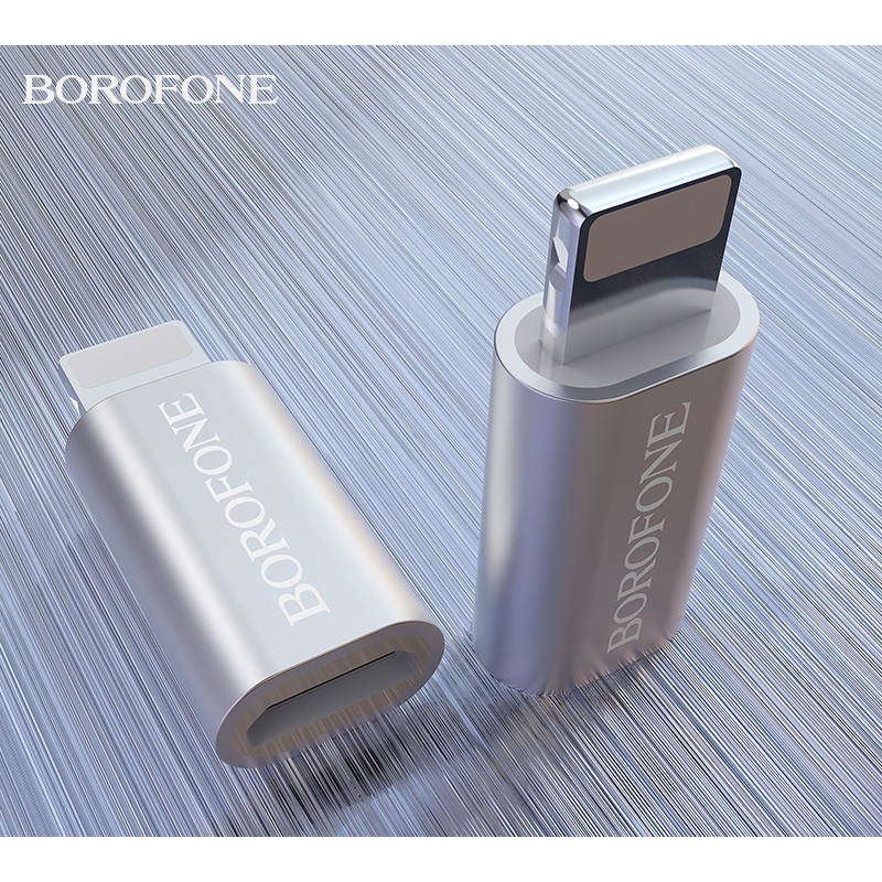 Đầu chuyển Micro usb thành Lighting chính hãng Borofone BV5