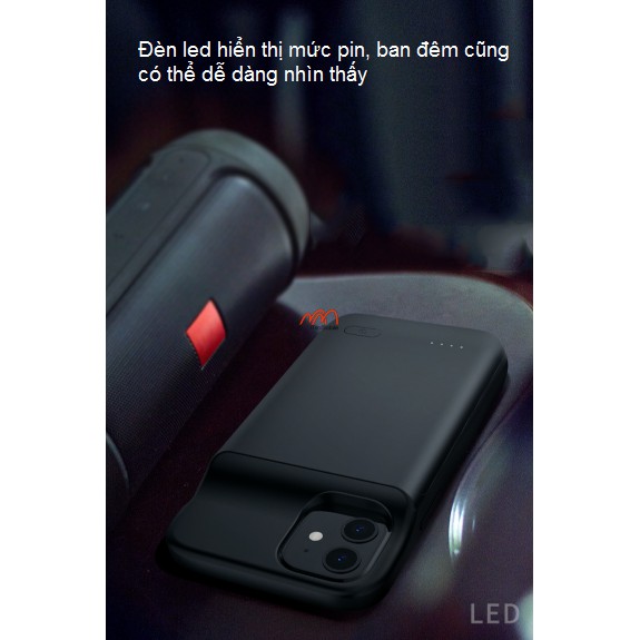 Ốp lưng kiêm sạc dự phòng iPhone 12 4800mAh hiệu Newdery