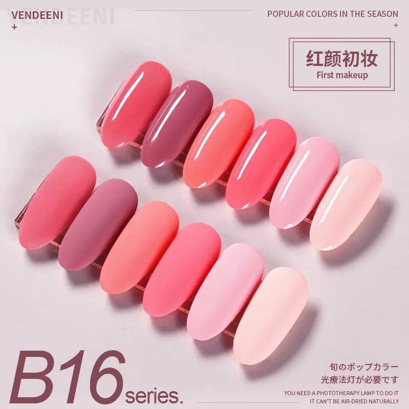 SET SƠN NHẬT CHÍNH HÃNG 6 lo , NAILTREND,sơn gel sơn móng tay siêu bóng bền , hồng đỗ , hồng nhạt hồng cánh sen hồng cam