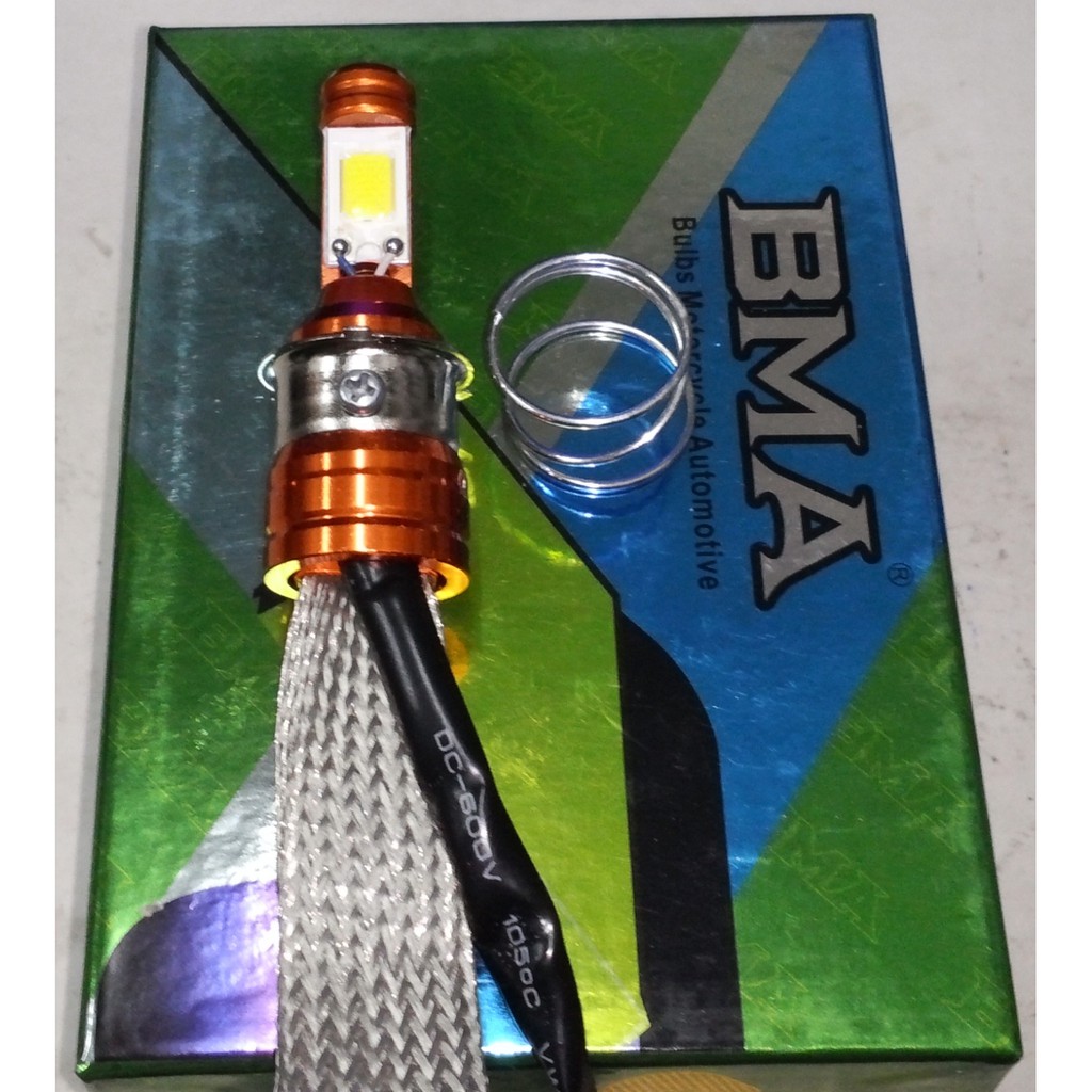 Chính hãng BMA Led cao cấp - Bóng đèn Led xe máy chân M5 - Sử dụng 12v điện máy AC và điện bình DC