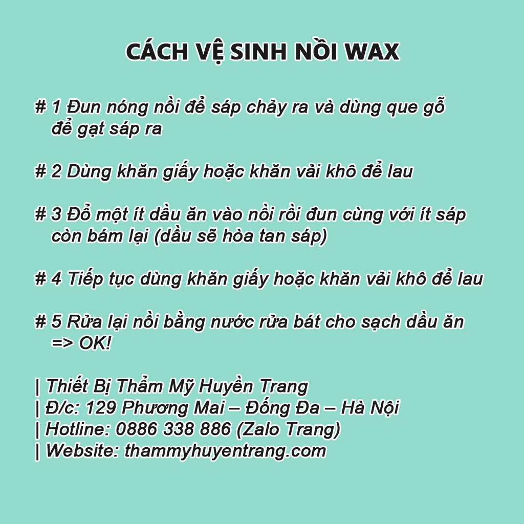 Sáp Wax Lông Hạt Đậu 100g - Hạt Wax Lông - Thiết Bị Y Tế Huyền Trang