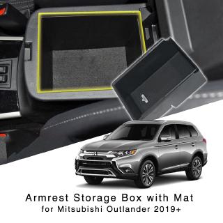 Dành Cho Mitsubishi Outlander 2019 2020 2021 2022 2023 Tay Vịn Hộp Bảo Quản Nội Thất Tổ Chức Trung Tâm Điều Khiển Găng Tay Giá Đỡ Khay