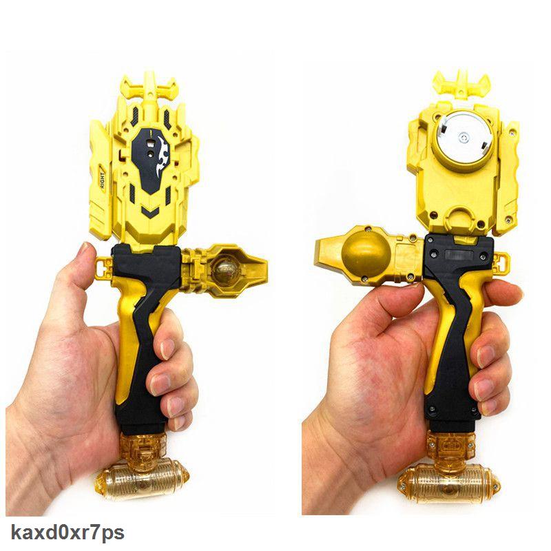 TỰ NHIÊN Set 8 đồ chơi con quay Beyblade Burst kèm tay phóng được mạ vàng có hộp đựng bộ đồ chơi cho trẻ em