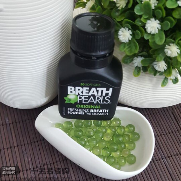 Viên Uống Thơm Miệng Breath Pearls Úc (50 viên) - Mẫu Mới