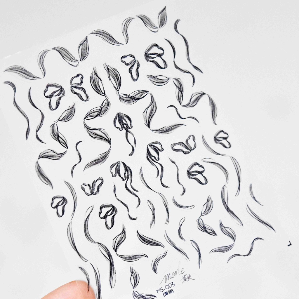 Miếng Dán Trang Trí Móng Tay MS02 Họa Tiết Ruy Băng Xinh Xắn