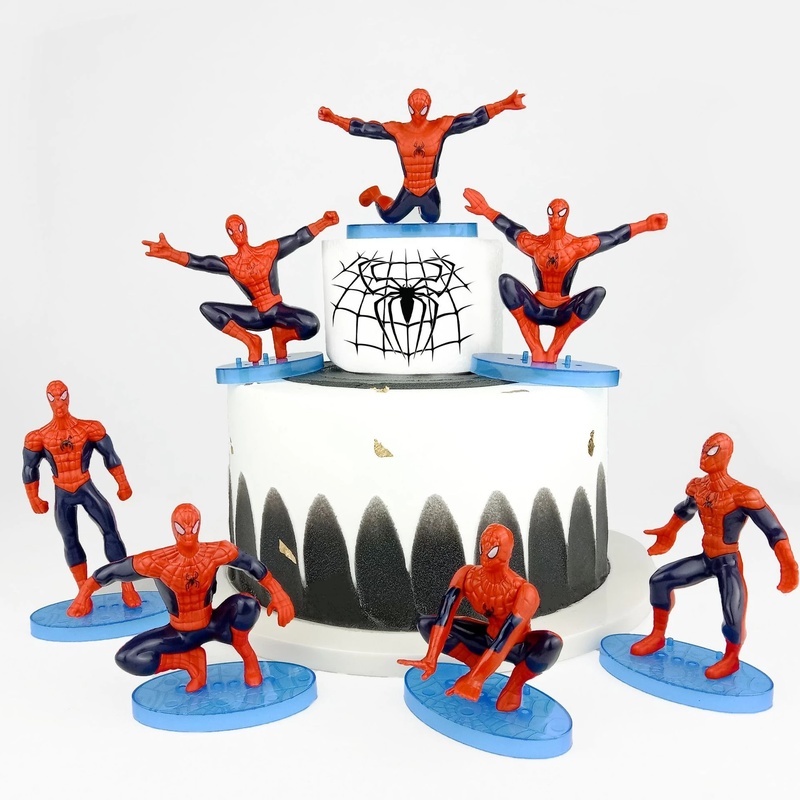 Mô Hình Nhân Vật Siêu Anh Hùng Marvel Trang Trí Bánh Kem