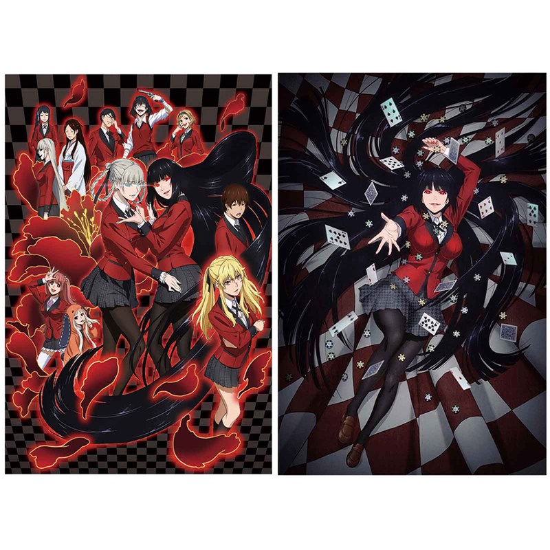 Tranh Treo Tường 20x30cm Hình Nhân Vật Anime Kakegurui