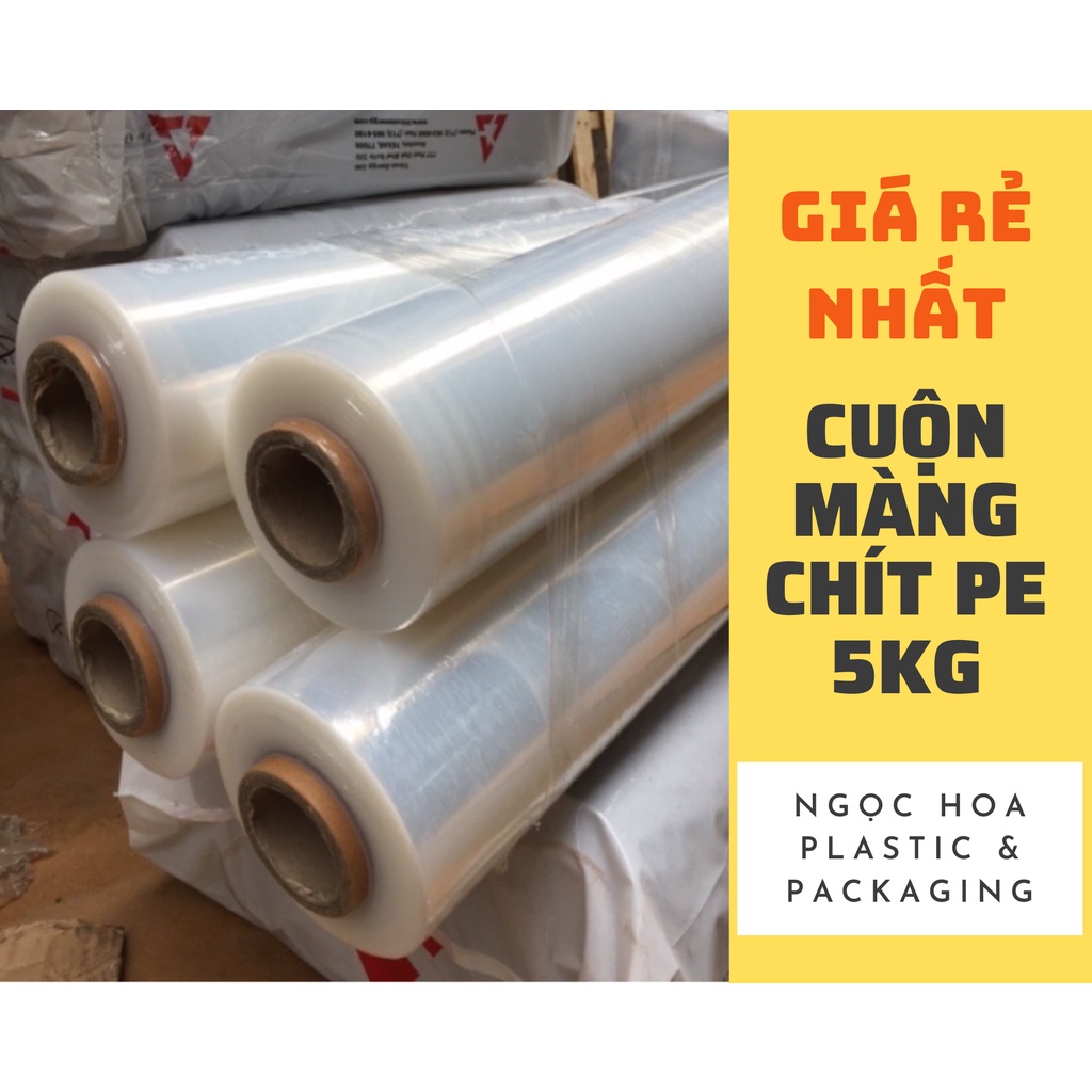 Cuộn màng chít, màng nilon PE (50cm -5kg) bọc đồ cuốn hàng