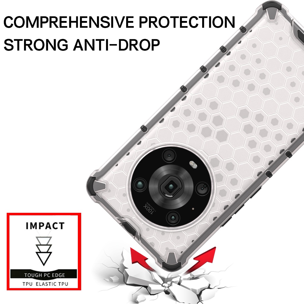 Ốp Điện Thoại Nhựa Cứng Trong Suốt Chống Sốc Họa Tiết Tổ Ong Cho HuaWei Honor Magic4 Magic3 Pro Plus