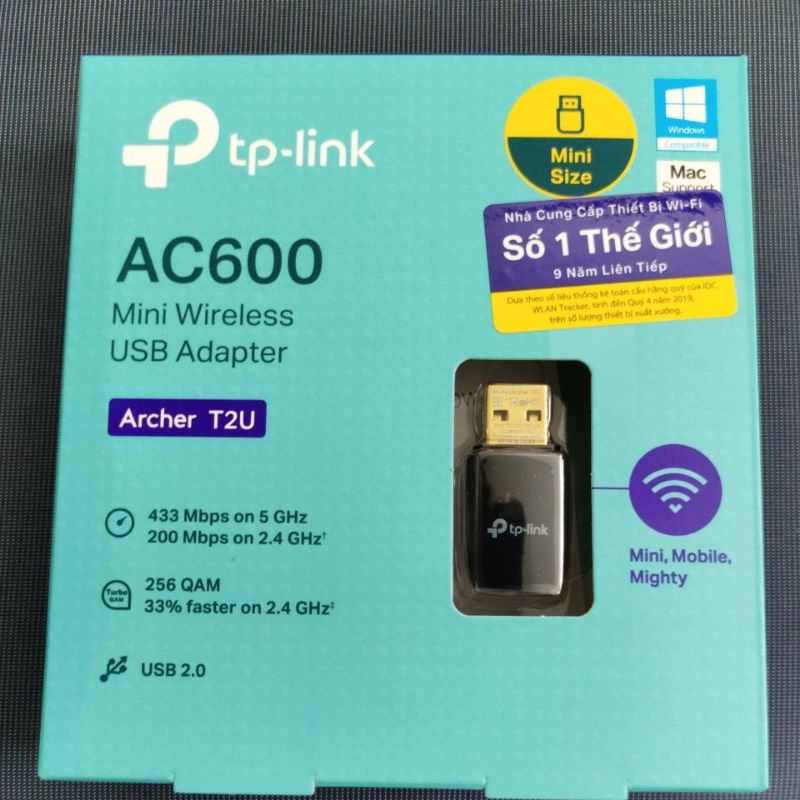 Usb thu wifi máy tính để bàn tốc độ cao băng tần 5Ghz xịn xò dailyphukien