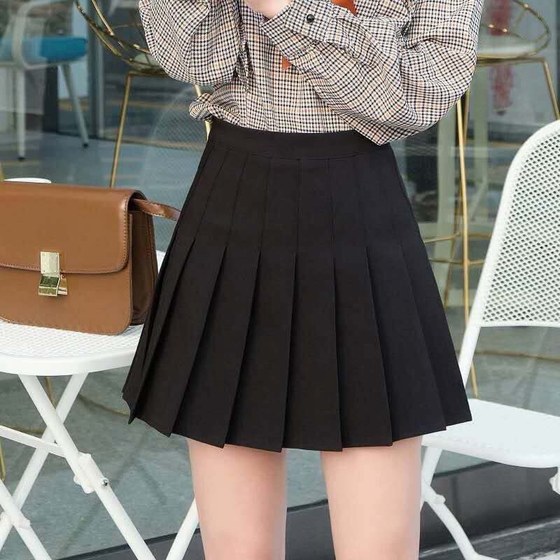 Chân Váy Xếp Li Lưng Cao Thời Trang Cho Nữ