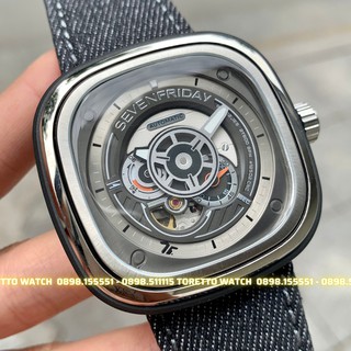 Đồng Hồ Nam [Sevenfriday - P1C/02] - Automatic - Hộp Gỗ, Sách, Thẻ Bảo Hành 2 năm , Khăn, Dây Cao Su Cao Cấp Tặng Kèm