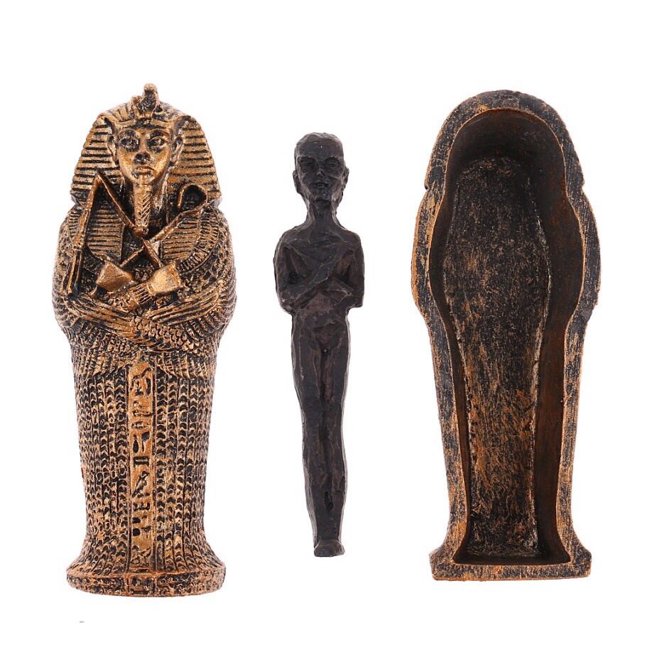 Mô hình xác ướp Ai Cập+quách cổ đại dùng trang trí bể cá,thuỷ sinh