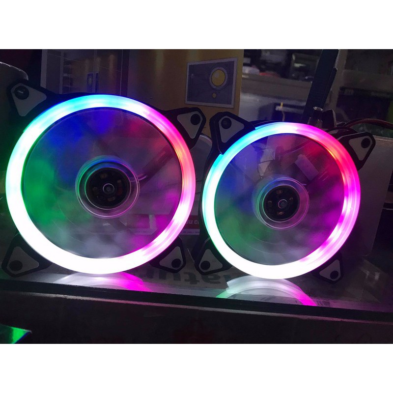 Quạt Led máy tính RGB STY 12CM/3 FAN - Hàng Chính Hãng