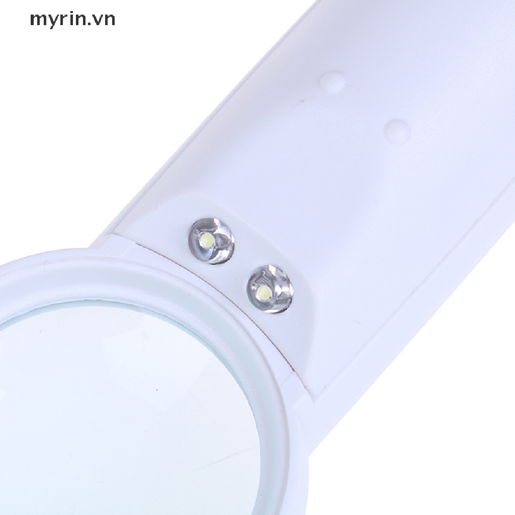 Kính Lúp Phóng Đại Trang Sức 15x Có 2 Đèn led Cầm Tay Tiện Dụng