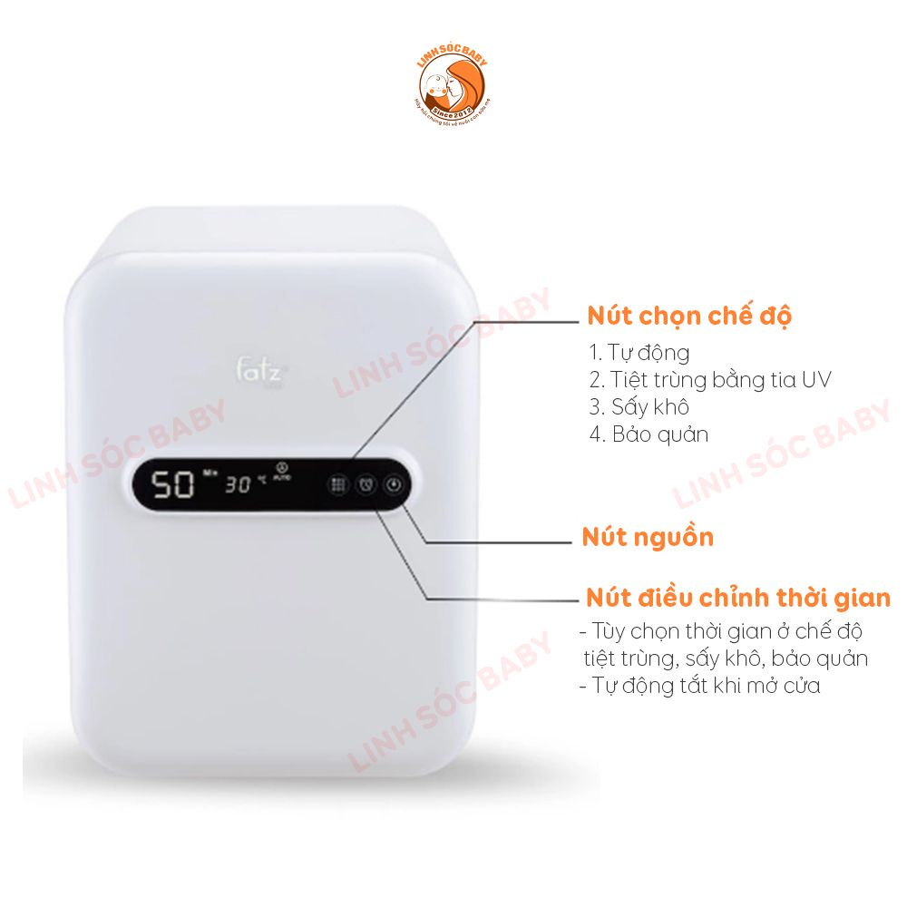 Máy tiệt trùng sấy khô UV Fatz Baby Super 2 FB4706SL | BH chính hãng 1 năm