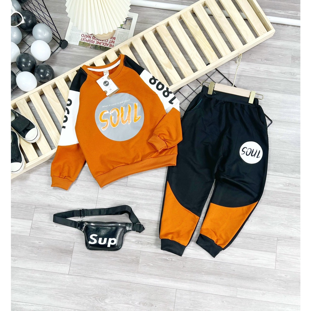 Bộ nỉ bé trai 11-24kg