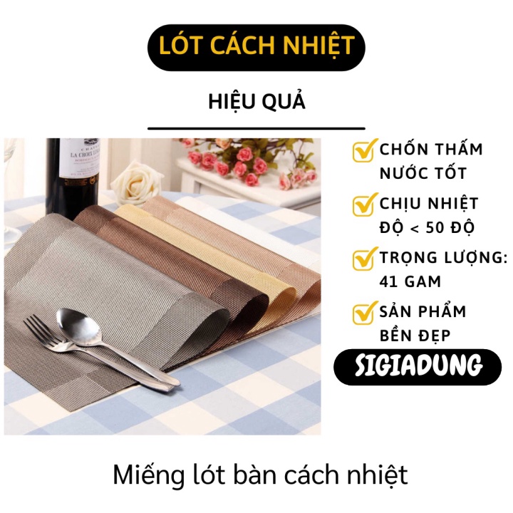 [SGD] Tấm Lót Bàn Ăn - Miếng Lót Bếp Cách Nhiệt, Chống Thấm Nước, Trang Trí Bàn Ăn 9084