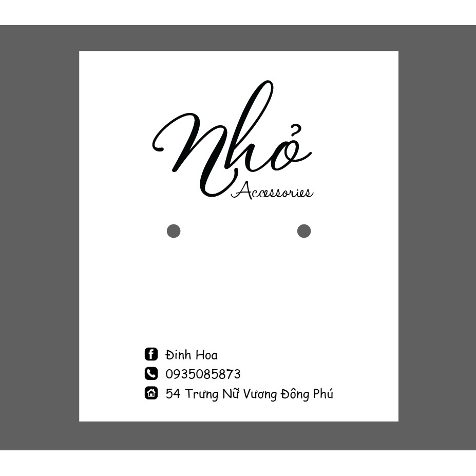 IN THEO YÊU CẦU - TAG KHUYÊN TAI - giấy bìa cứng cán màng chống thấm nước