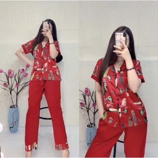 Đồ bộ pijama satin - tay ngắn quần dài