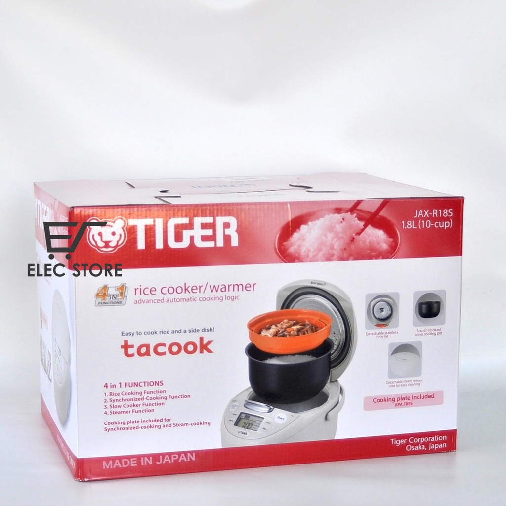 Nồi cơm điện Tiger JAX-R18S 1.8L Made in Japan