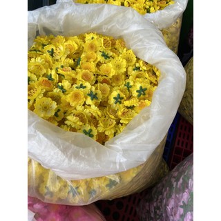 hoa mai giả, hoa đào giả trang trí tết có bán kg, 1kg 600-800bông