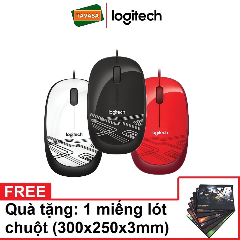 Chuột Có Dây LOGITECH M105 (1000Dpi) - Tặng lót chuột cỡ lớn