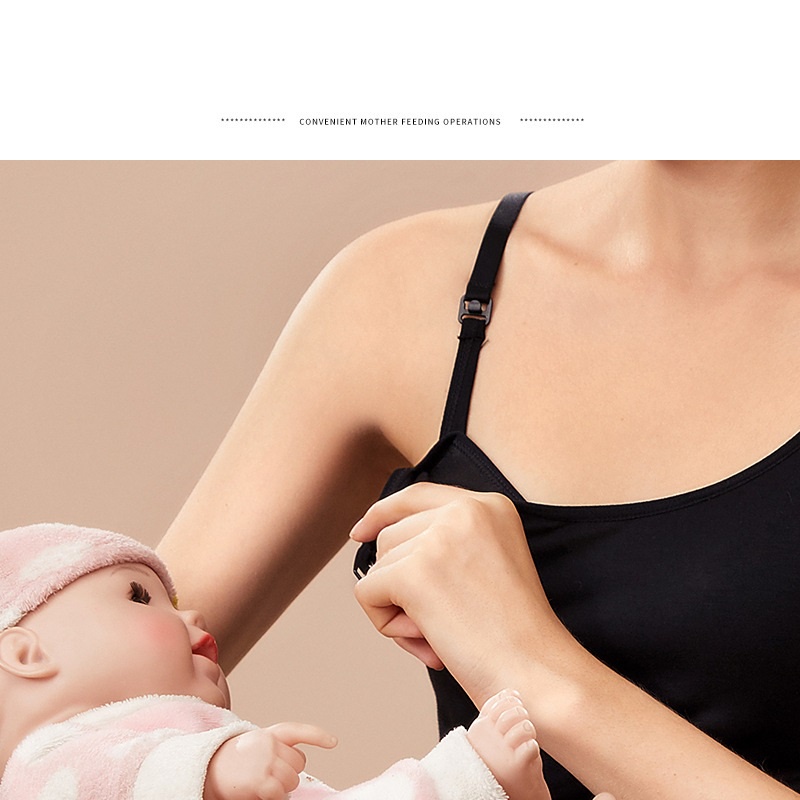 Đầm Bầu Hai Dây Có Sẵn Lót Ngực Và Nút Mở Cho Bé Bú cho mẹ bầu và sau sinh - Đồ bầu HappyMom
