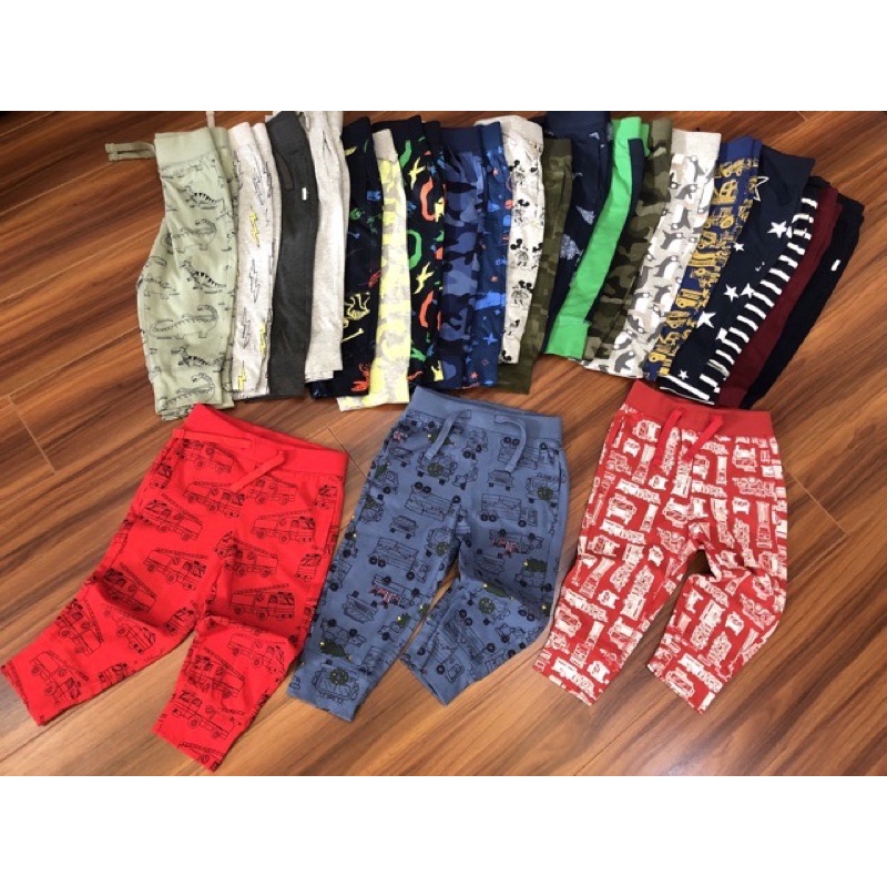 Vải thun cotton xuất dư Gap hình ô tô