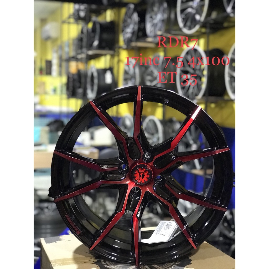 la zang mâm vành đúc oto  17inch 4x100  độ chuẩn honda City , Accnet , Kia Rio