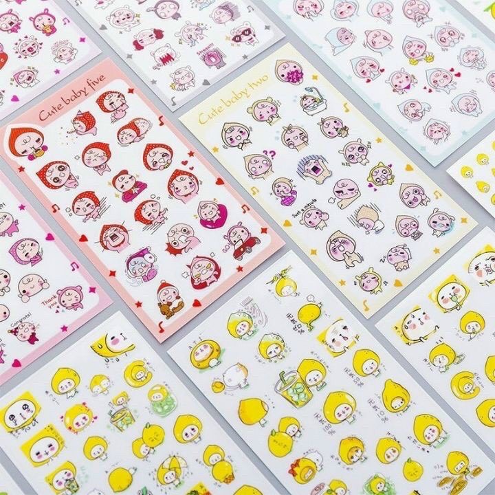 Miếng dán stick dán điện thoại siêu dễ thương đa dạng hình ảnh