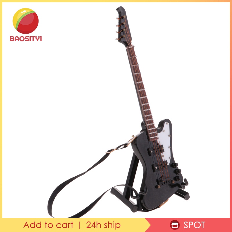 Mô Hình Đàn Ghi Ta Điện Mini Bằng Gỗ 20cm Cho Mô Hình 1 / 6 Action Accs # 3