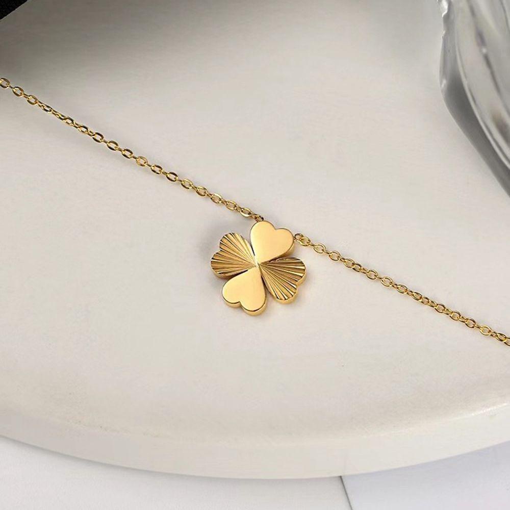 ANEMONE Vòng cổ Mặt Trái Tim Đính Đá Sang Trọng Cho Nữ