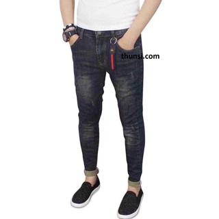 Quần Jean Nam Đen Xám wash Nhẹ Shopthunsi02
