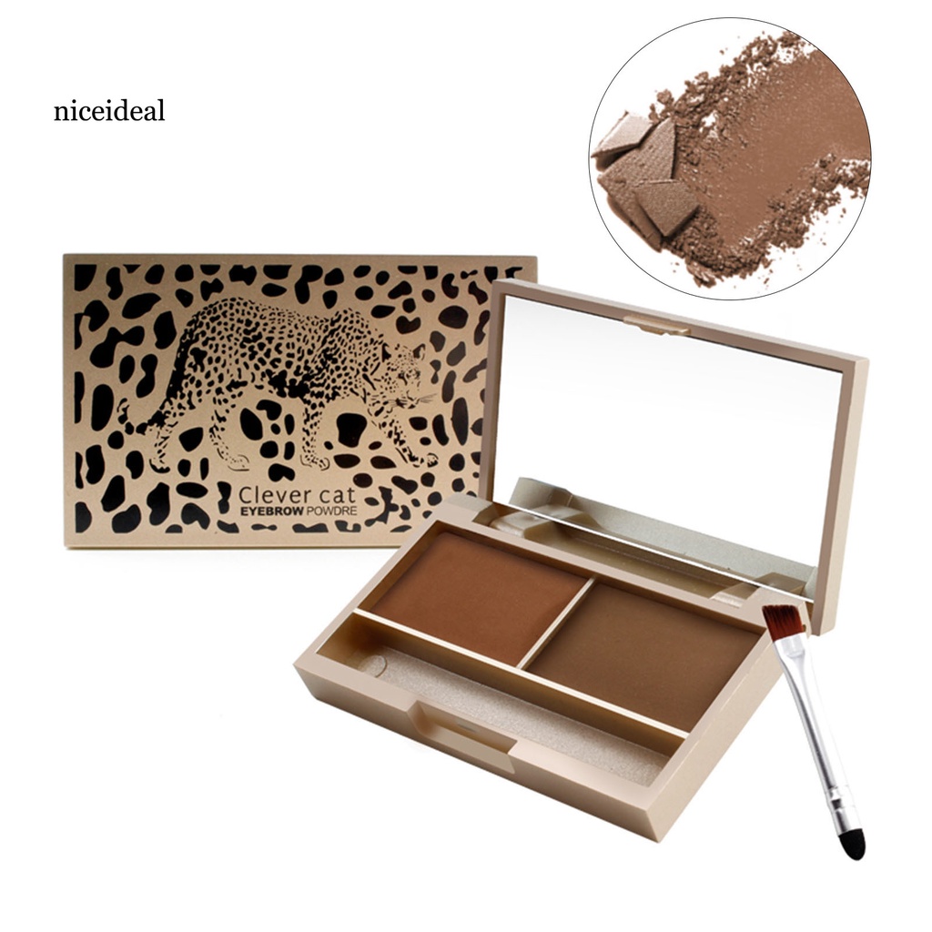 [Hàng mới về] Bảng Phấn Tạo Kiểu Lông Mày Màu Nâu Đen Trắng Không Bay Phấn Dễ Sử Dụng Cho Nữ | BigBuy360 - bigbuy360.vn