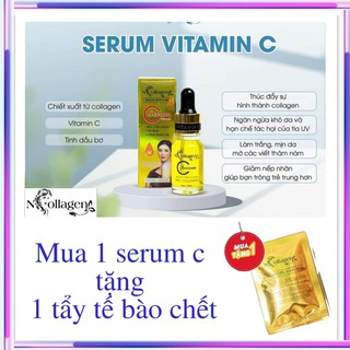 SERUM SERUM C N.COLLAGEN (Cấp độ ẩm, căng bong da, xóa nếp nhăn khóe mắt môi). Khối lượng 10ml