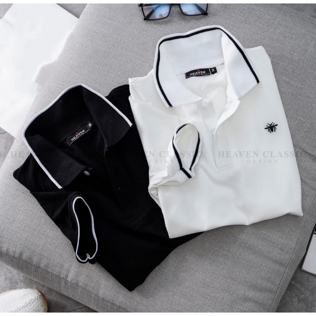 Áo Phông Nam Phối Viền Kẻ VINETO  Chất Cotton Co Giãn 4 Chiều Hàng Cao Cấp , Phông Cổ Bẻ | BigBuy360 - bigbuy360.vn