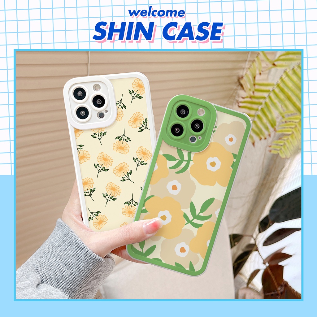 Ốp lưng iphone Hoa cỏ bóng cạnh vuông 6/6plus/6s/6splus/7/7plus/8/8plus/x/xs/11/12/13/14/pro/max/promax/plus/shin/case