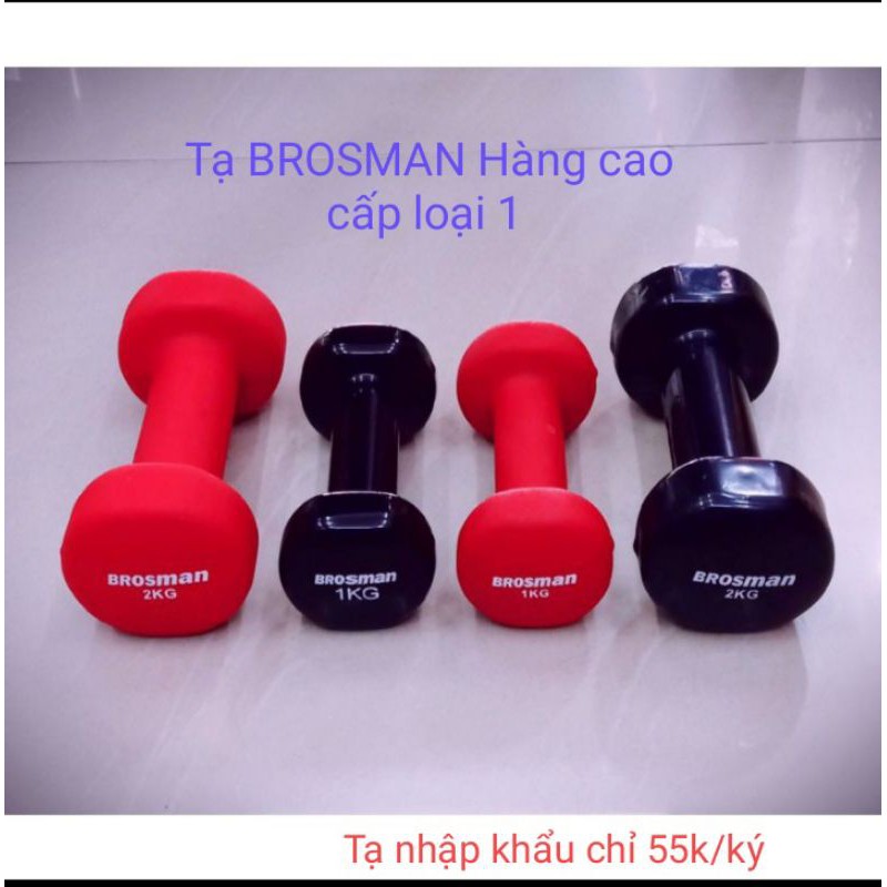 Tạ tay BROSMAN nhập khẩu ( có loại 1kg - 2kg )