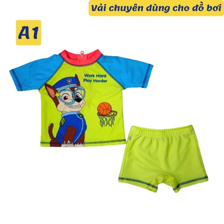 Đồ bơi cho bé trai -gái hình chó cứu hộ 10-39kg - độ co giãn cực tốt- Tomchuakids