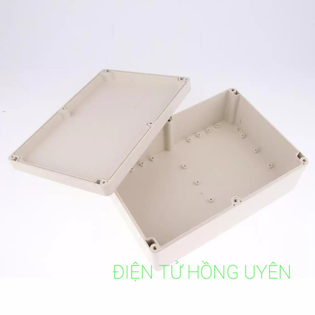 Hộp ABS 265x185x95mm. Hộp nhựa lớn - làm máy điện tử, làm ổ điện, đựng mạch điện... chống nước