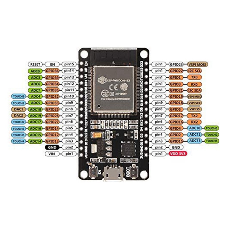 Bộ 5 Bảng Mạch Phát Triển Esp32 Esp-32S Wifi Nodemcu-32S Cho Arduino