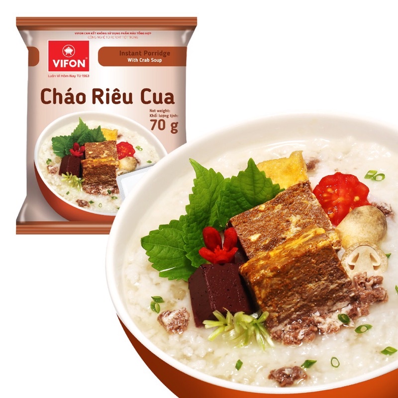 Cháo vifon có gói thịt 70g
