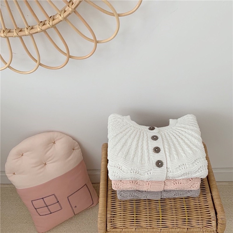 Áo Khoác Len Phong Cách Hàn Quốc Cho Bé Gái